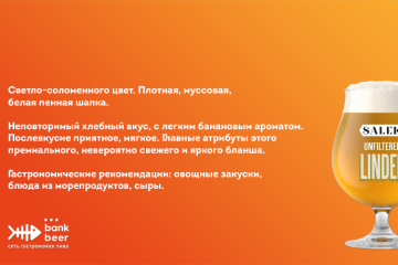 Купить Разливное Salek Линдерхоф светлый нефильтрованный пшеничный эль